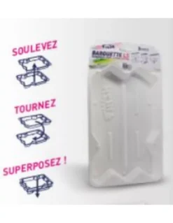 FIIISH STACKABLE TRAYS (2) WHITE