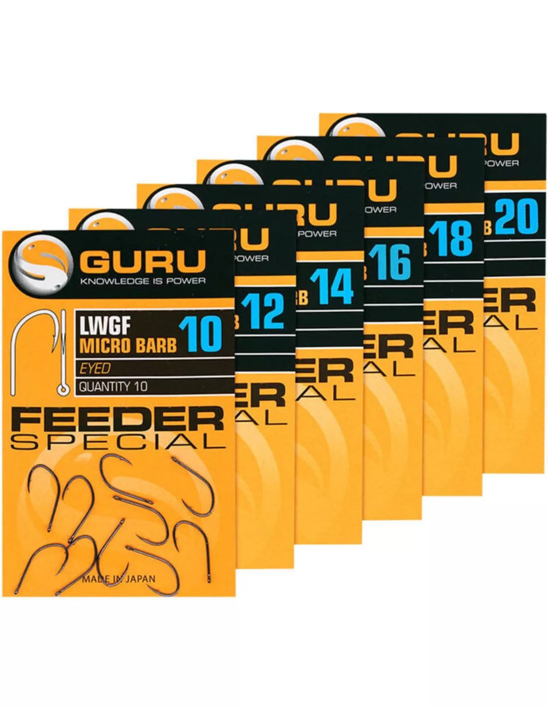 GURU LWG FEEDER SPECIAL BARBED/EYED 3 GURU LWG FEEDER SPECIAL BARBED/EYED