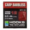 PRESTON BARBLESS CARP HOOKS TO NYLON -Winkel Voor Visbenodigdheden preston barbless carp hooks to nylon