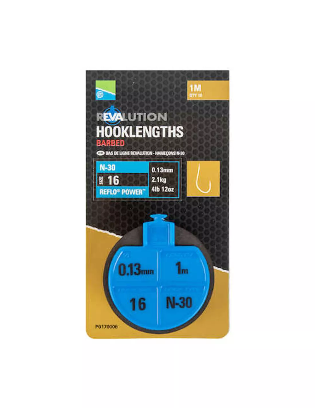 PRESTON REVALUTION HOOKLENGTHS - N30 3 PRESTON REVALUTION HOOKLENGTHS - N30