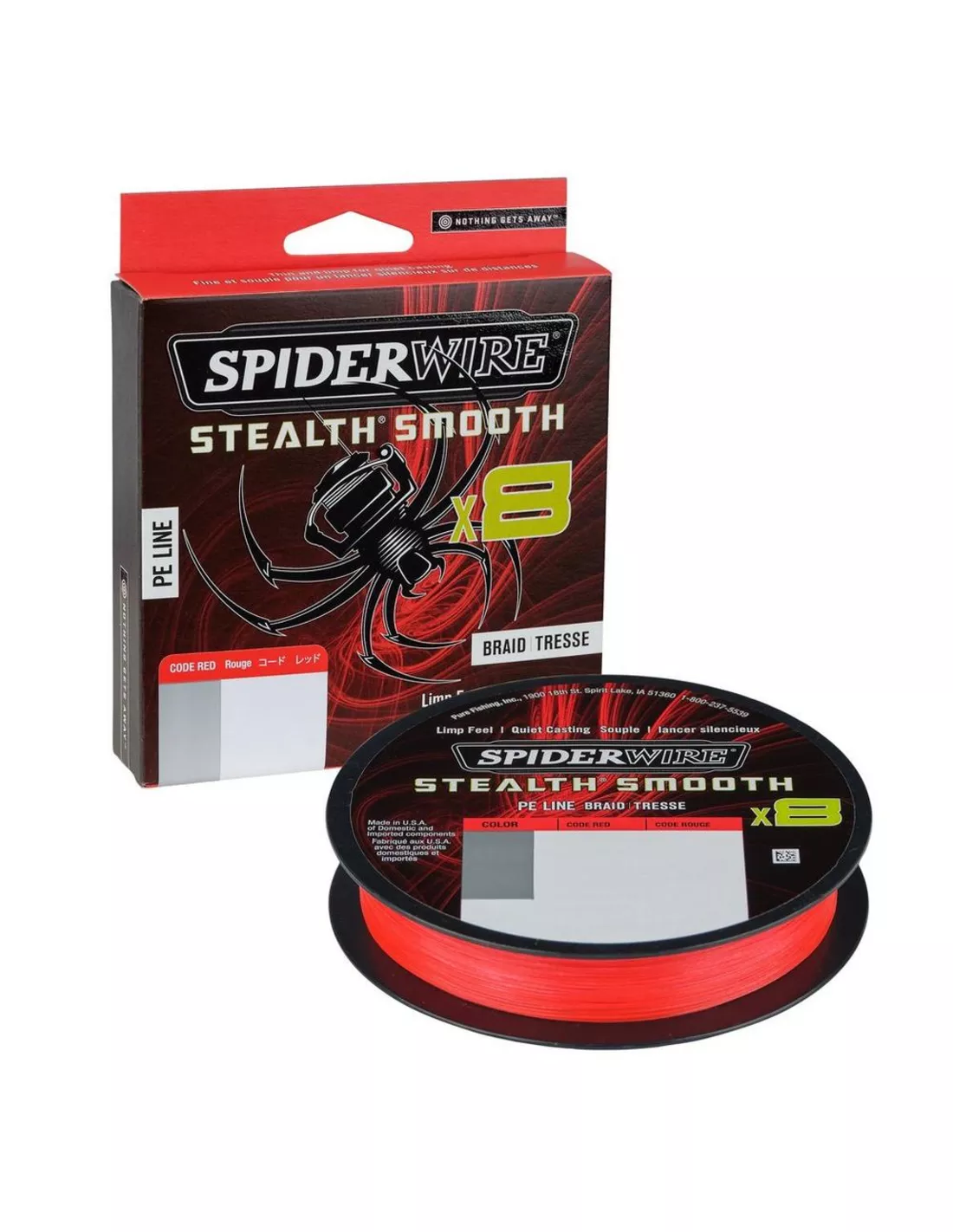 SPIDERWIRE STEALTH SMOOTH 8 (150 MTR) 3 SPIDERWIRE STEALTH SMOOTH 8 (150 MTR)